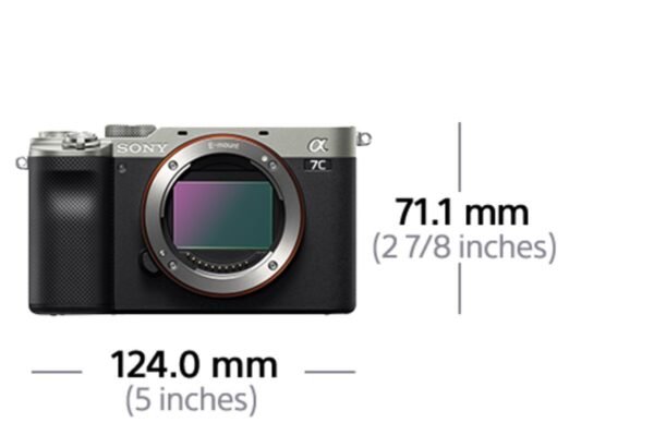 4548736121720_4.jpg SONY ALPHA 7C KIT+SEL2860 Systemkamera mit Objektiv 28-60 mm, 7,6 cm Display Touchscreen, WLAN