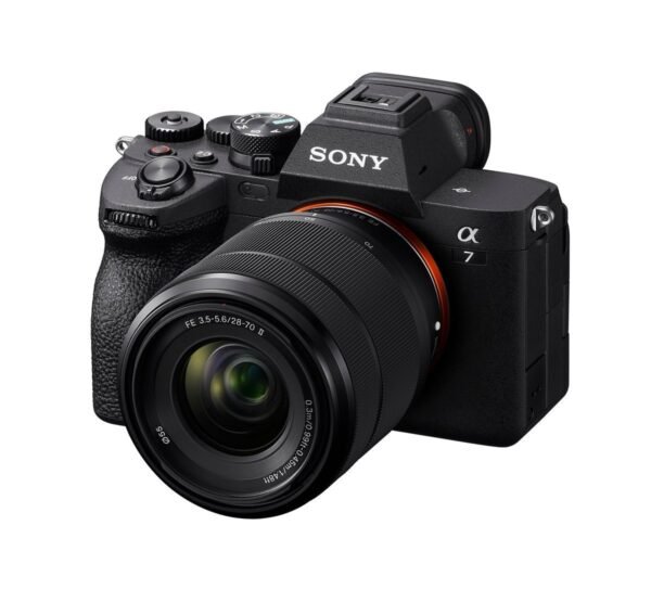 SONY Alpha 7 IV Kit Spiegellose Vollformatkamera mit Standardobjektiv  mit Objektiv 28-70 mm, 7,6 cm Display Touchscreen, WLAN