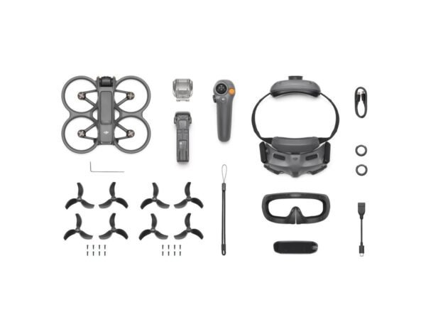 DJI Avata 2 Fly More Combo (Single Battery) Kameradrohne, Schwarz